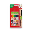 Picture of FABER CASTELL PENCIL COLOURS X12+3 (CHILDREN OF THE WORLD)